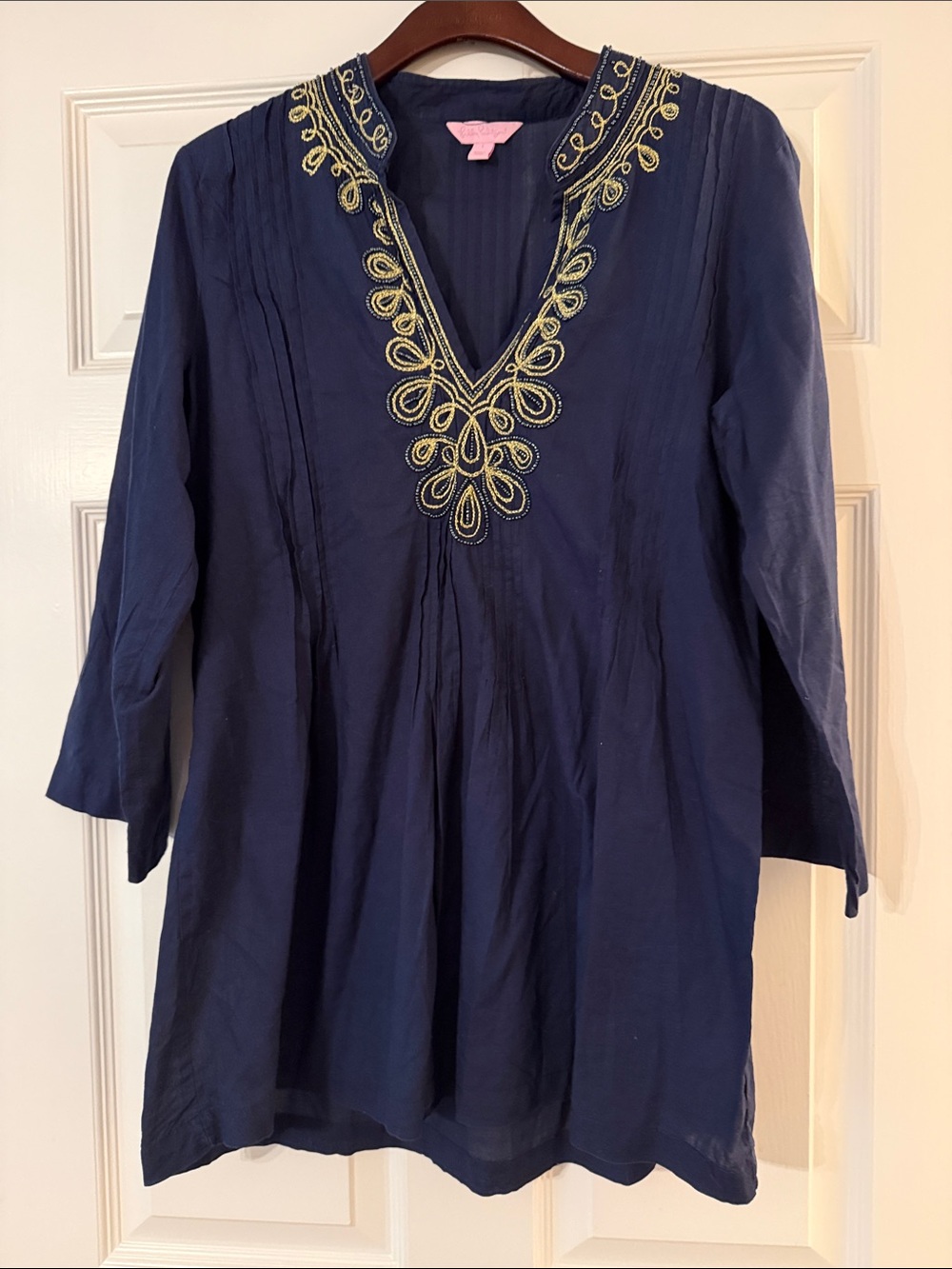 Lilly Pulitzer beaded Saratoga tunic large